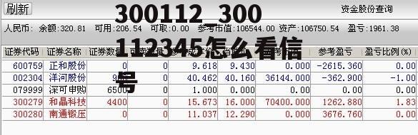 300112_300112345怎么看信号