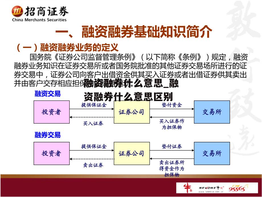 融资融券什么意思_融资融券什么意思区别