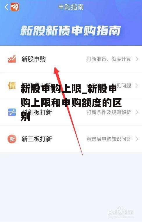 新股申购上限_新股申购上限和申购额度的区别