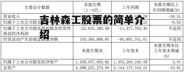 吉林森工股票的简单介绍