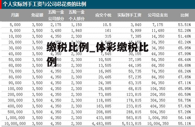 缴税比例_体彩缴税比例