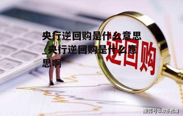 央行逆回购是什么意思_央行逆回购是什么意思啊