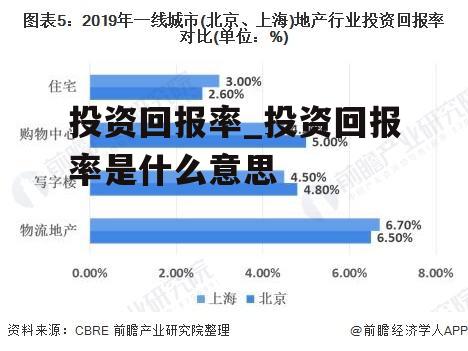 投资回报率_投资回报率是什么意思