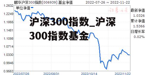 沪深300指数_沪深300指数基金