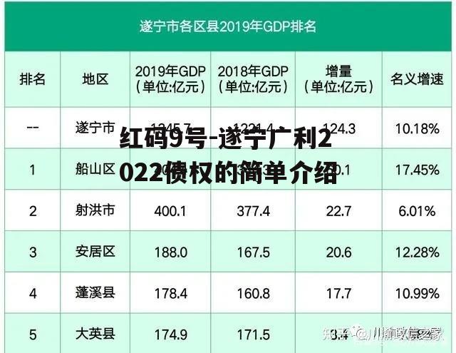 红码9号-遂宁广利2022债权的简单介绍