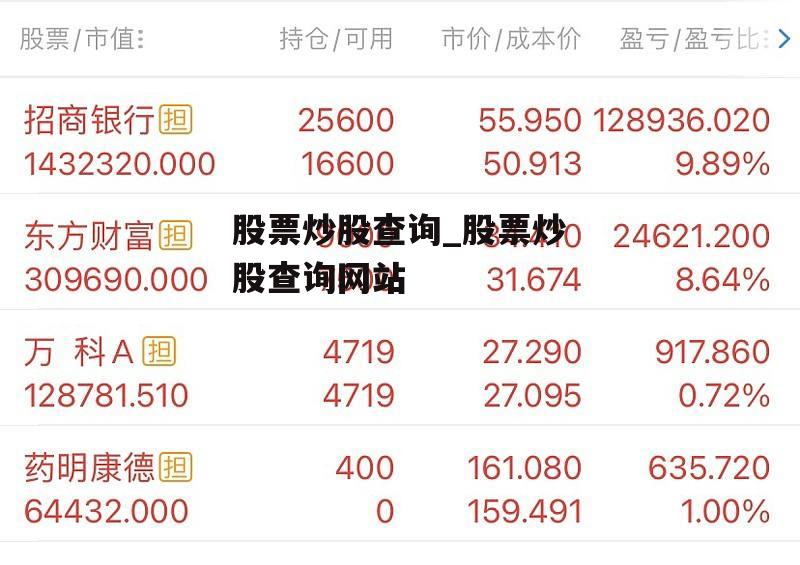 股票炒股查询_股票炒股查询网站