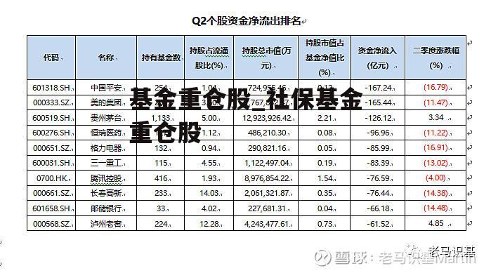 基金重仓股_社保基金重仓股