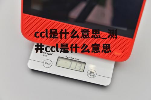 ccl是什么意思_测井ccl是什么意思