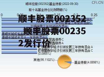顺丰股票002352_顺丰股票002352发行价