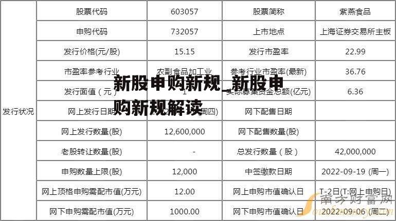 新股申购新规_新股申购新规解读