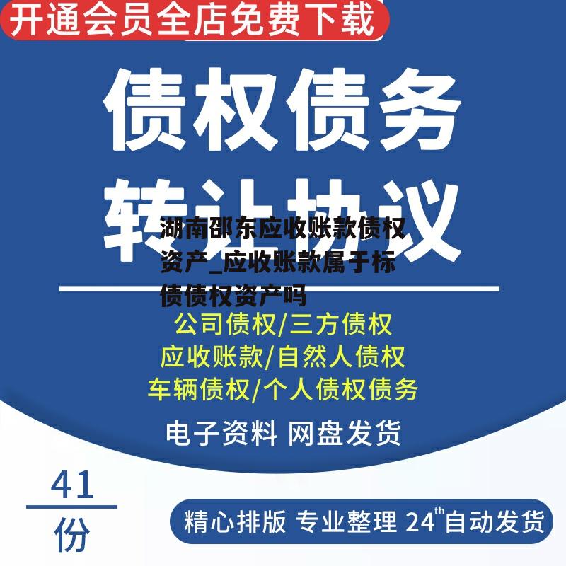 湖南邵东应收账款债权资产_应收账款属于标债债权资产吗