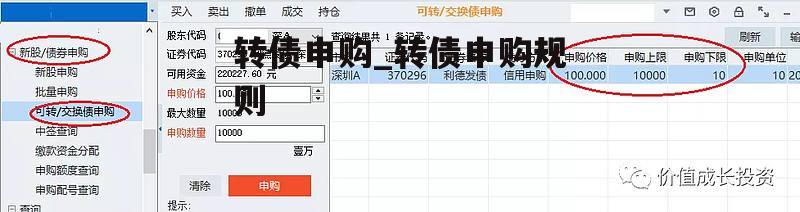 转债申购_转债申购规则