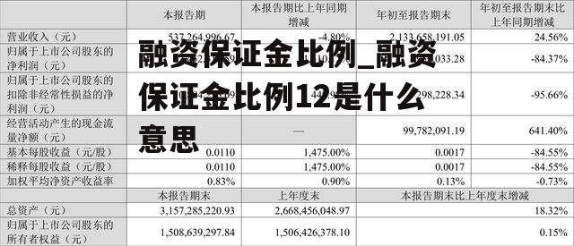 融资保证金比例_融资保证金比例12是什么意思