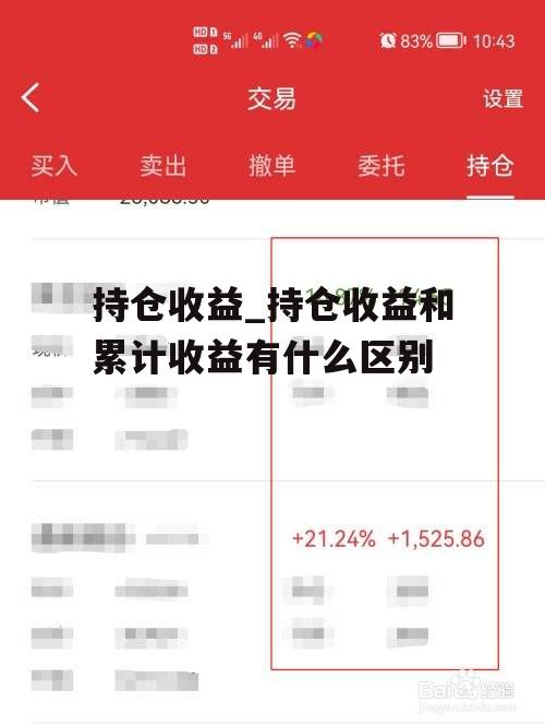 持仓收益_持仓收益和累计收益有什么区别