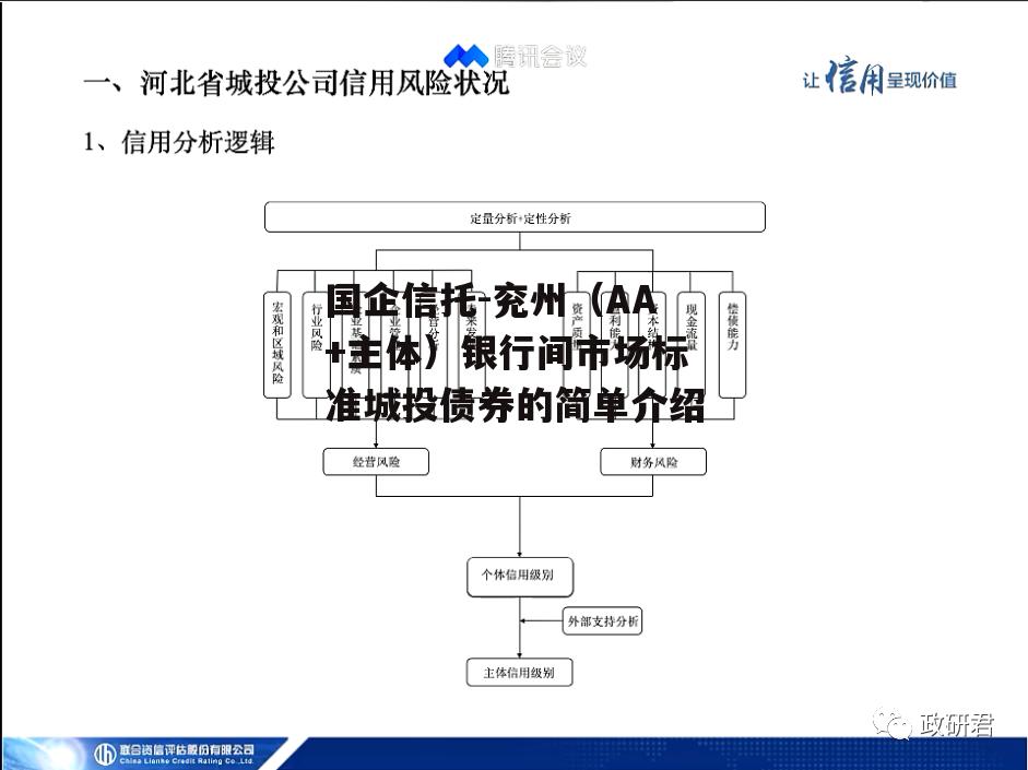 国企信托-兖州（AA+主体）银行间市场标准城投债券的简单介绍