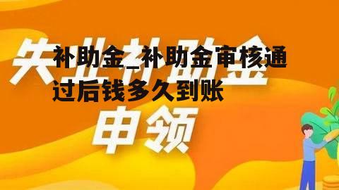 补助金_补助金审核通过后钱多久到账