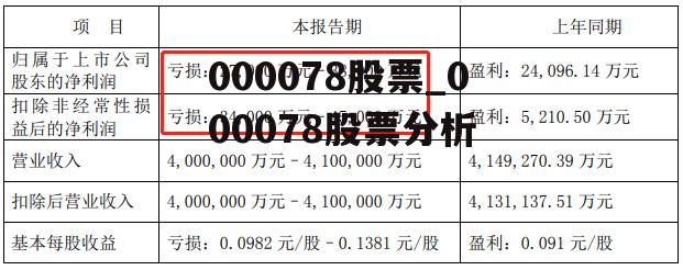 000078股票_000078股票分析