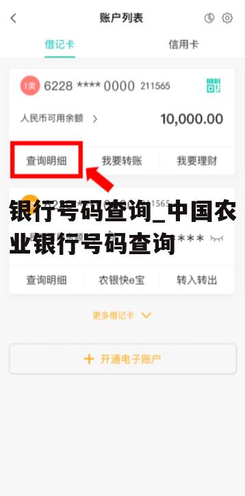 银行号码查询_中国农业银行号码查询