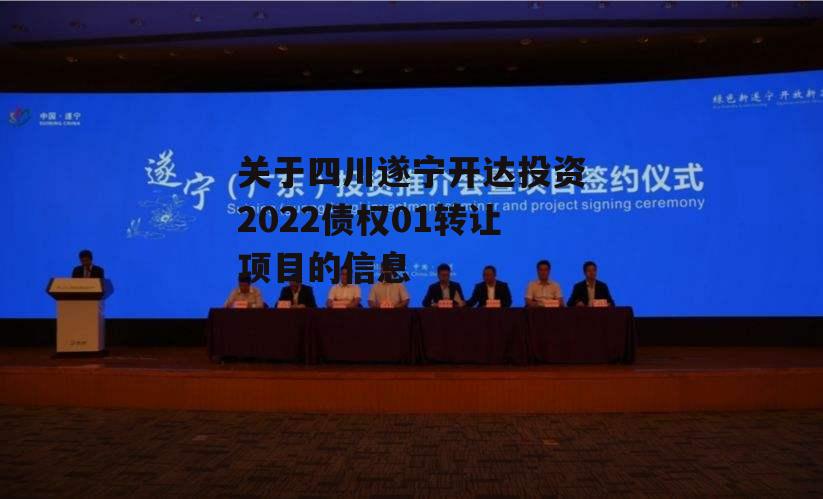 关于四川遂宁开达投资2022债权01转让项目的信息