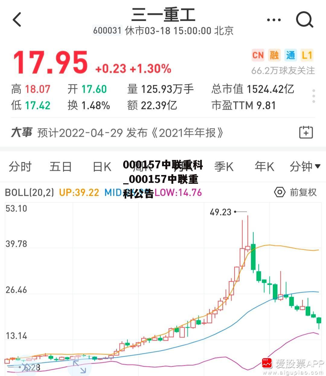 000157中联重科_000157中联重科公告