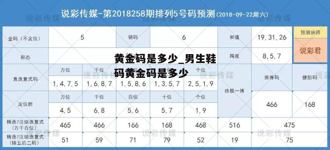 黄金码是多少_男生鞋码黄金码是多少