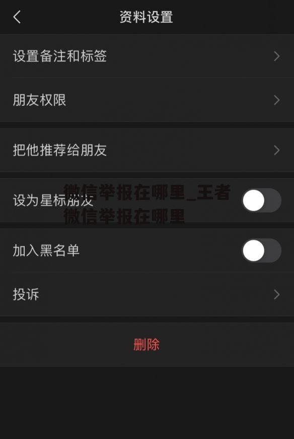 微信举报在哪里_王者微信举报在哪里