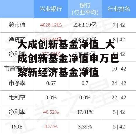 大成创新基金净值_大成创新基金净值申万巴黎新经济基金净值