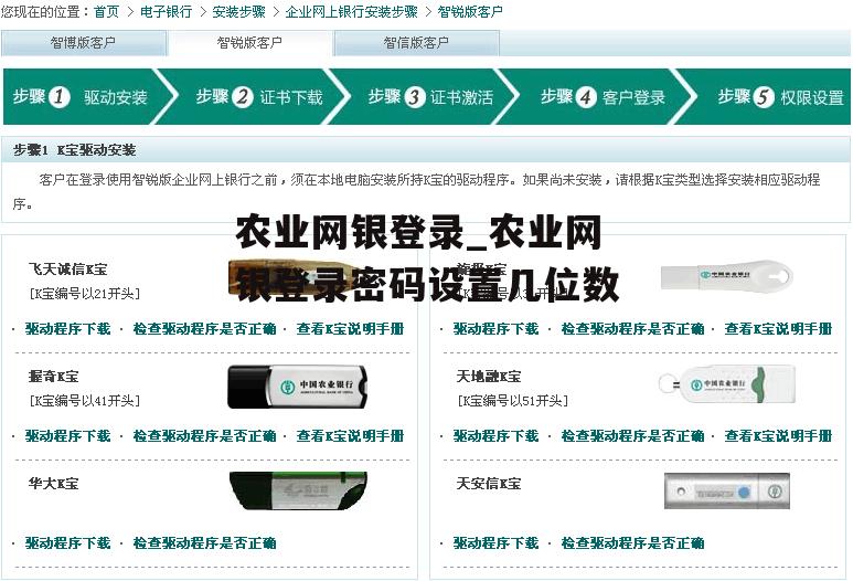 农业网银登录_农业网银登录密码设置几位数