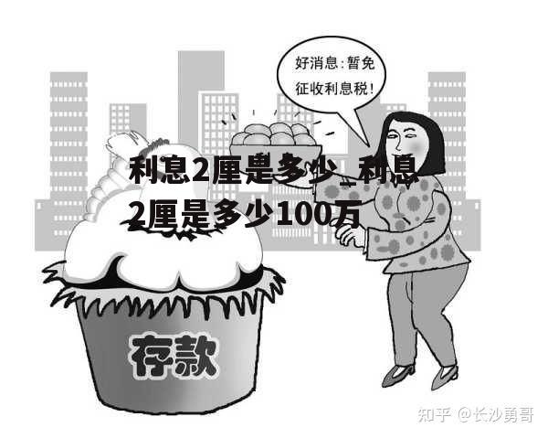 利息2厘是多少_利息2厘是多少100万