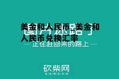 美金和人民币_美金和人民币兑换汇率