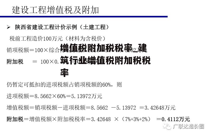 增值税附加税税率_建筑行业增值税附加税税率