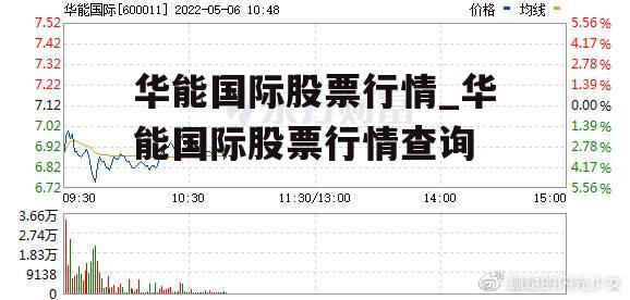 华能国际股票行情_华能国际股票行情查询