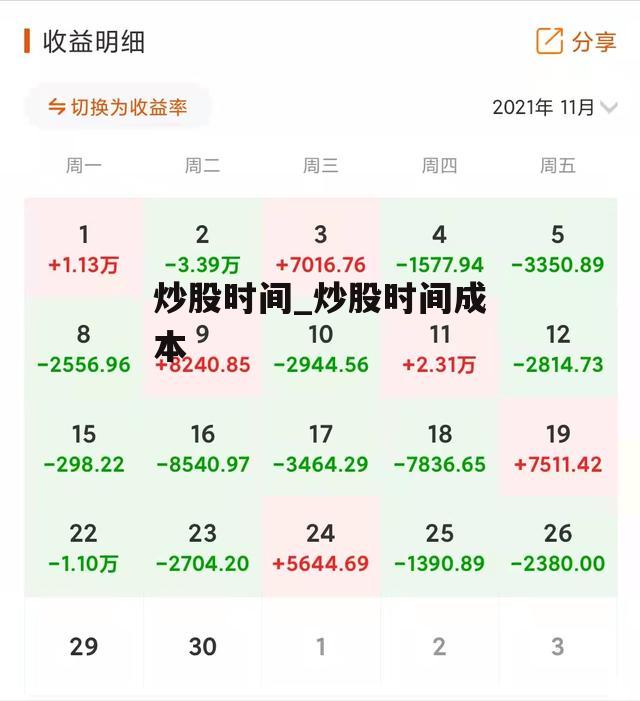 炒股时间_炒股时间成本