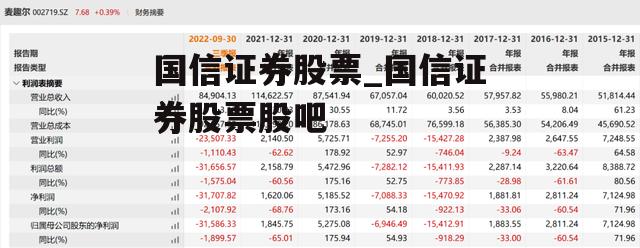 国信证券股票_国信证券股票股吧