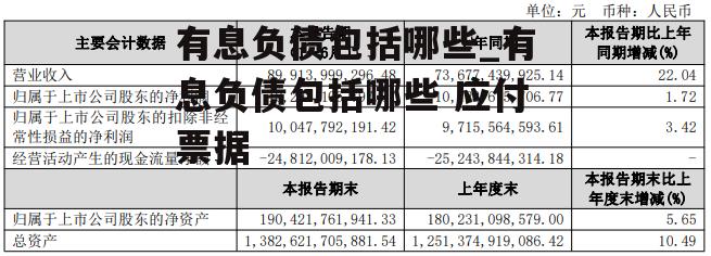 有息负债包括哪些_有息负债包括哪些 应付票据