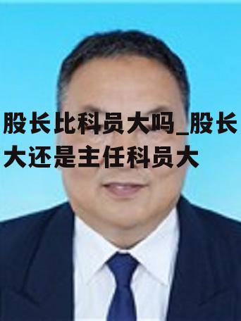 股长比科员大吗_股长大还是主任科员大