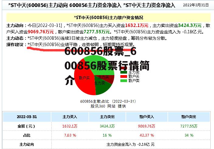 600856股票_600856股票行情简介