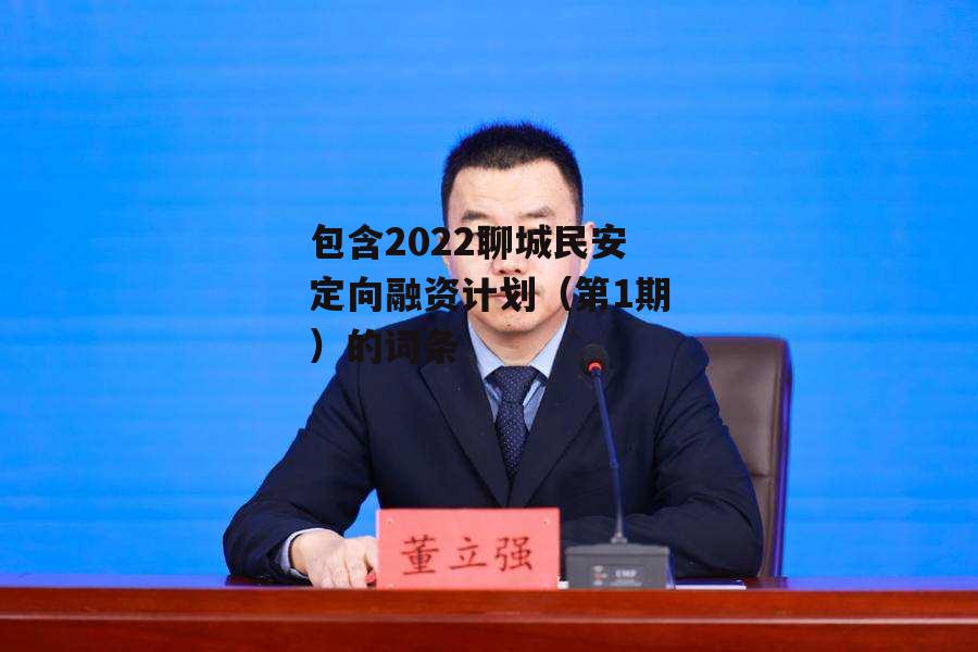 包含2022聊城民安定向融资计划（第1期）的词条