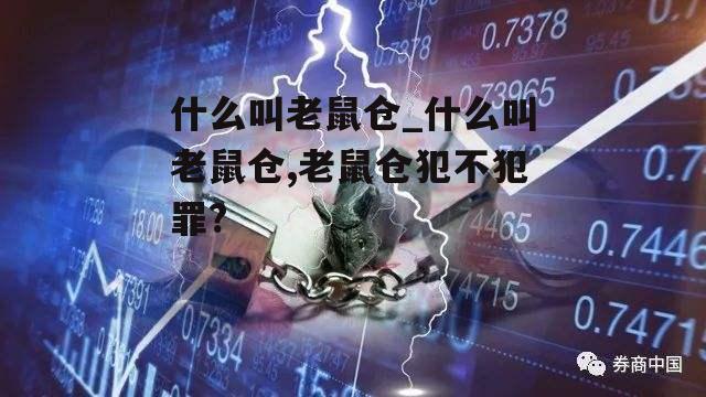 什么叫老鼠仓_什么叫老鼠仓,老鼠仓犯不犯罪?