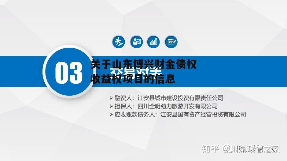 关于山东博兴财金债权收益权项目的信息