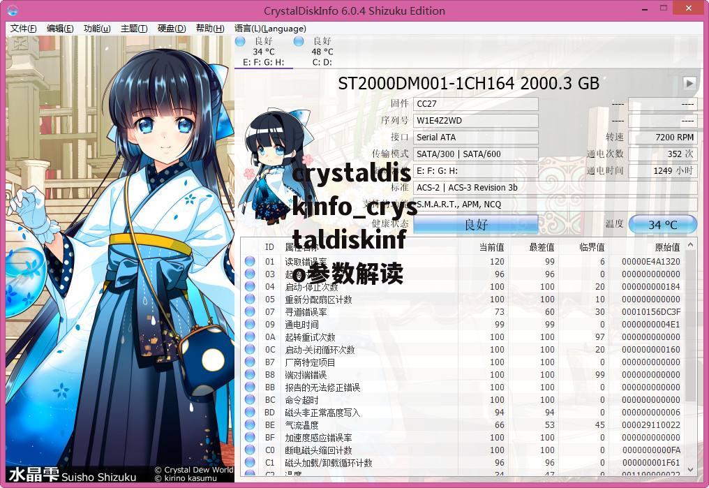 crystaldiskinfo_crystaldiskinfo参数解读