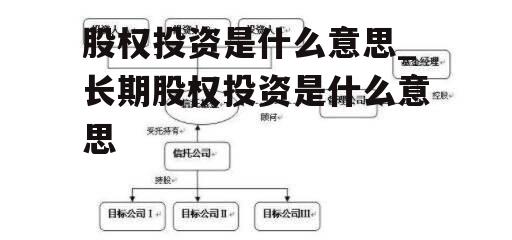 股权投资是什么意思_长期股权投资是什么意思