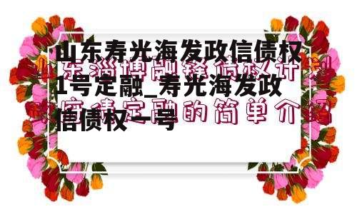 山东寿光海发政信债权1号定融_寿光海发政信债权一号