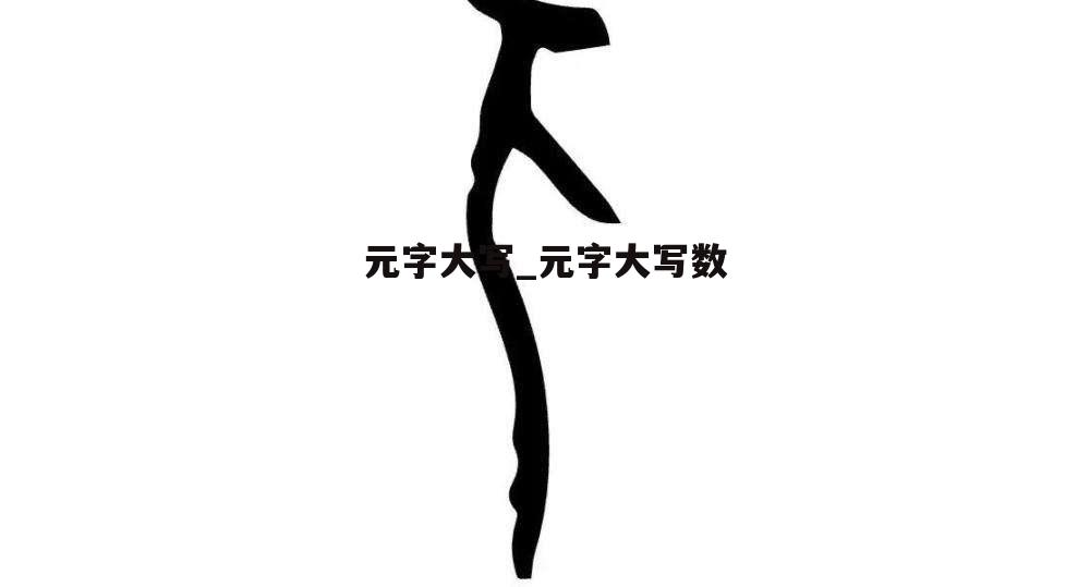 元字大写_元字大写数