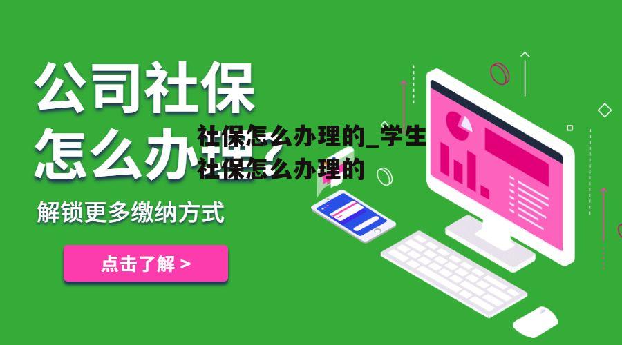 社保怎么办理的_学生社保怎么办理的