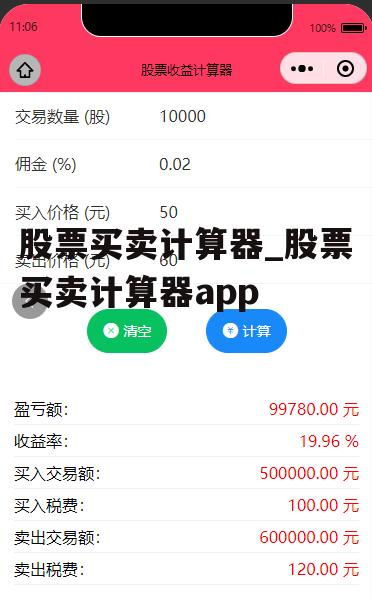 股票买卖计算器_股票买卖计算器app