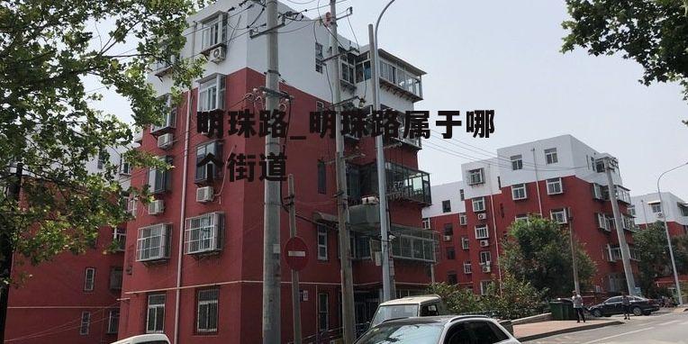 明珠路_明珠路属于哪个街道