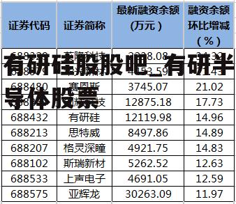 有研硅股股吧_有研半导体股票