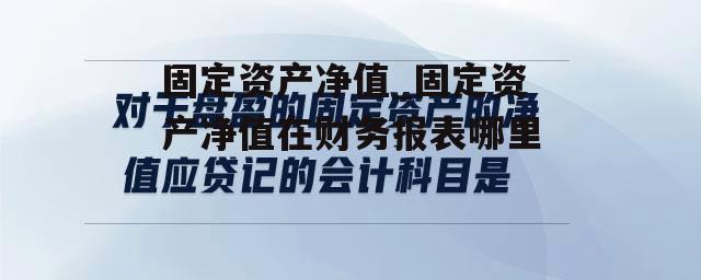 固定资产净值_固定资产净值在财务报表哪里