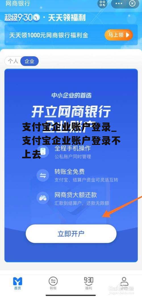 支付宝企业账户登录_支付宝企业账户登录不上去